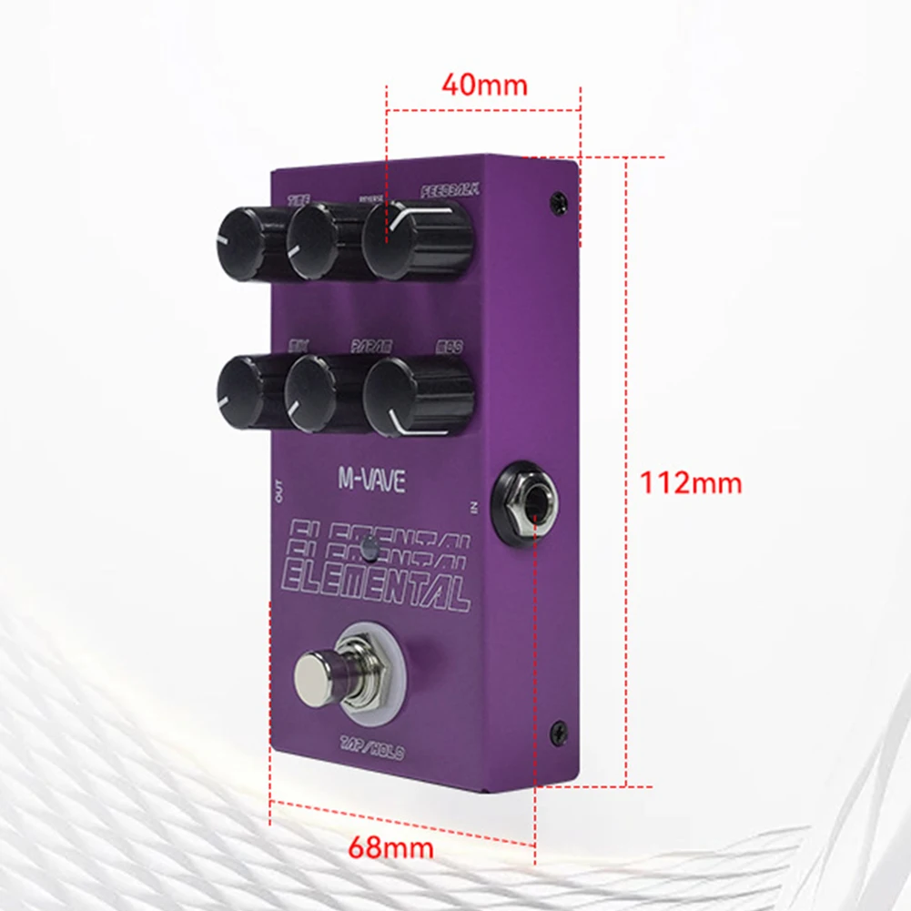 1x New For M-vave Elemental Digital Delay Pedal 9Different Delay Guitar Effects Delay Pedal Supporr For TAP HOLDMode Accessories