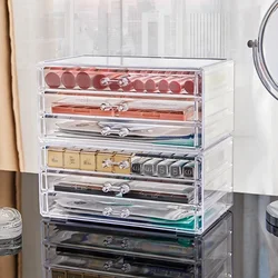 Clear Acrylic Multi-layer Drawer Storage Box Cosmetics Makeup Organizer Beauty Tools Jewelry Mask Box Desktop Decoration