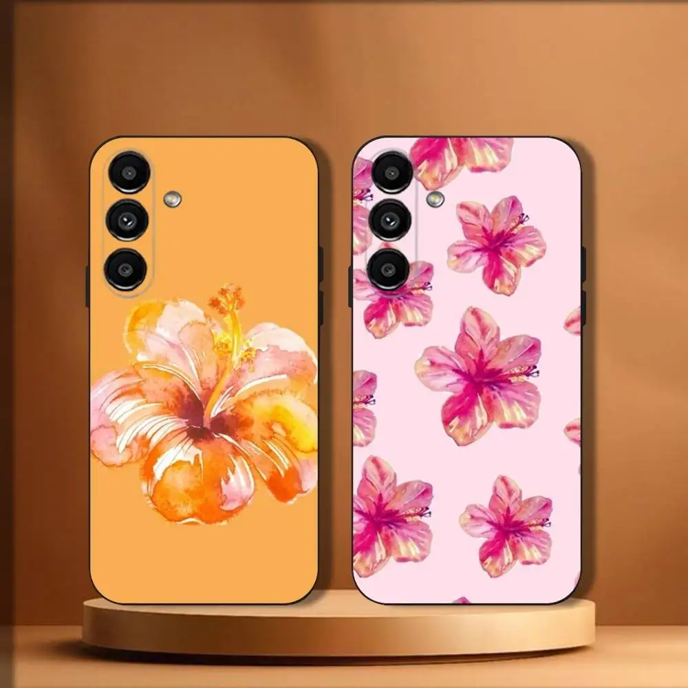 

Beautiful flower Phone Case For Samsung Galaxy A20,A21s,A22,A31,A32,A52,A53,A72,73,A80 Soft Black Cover