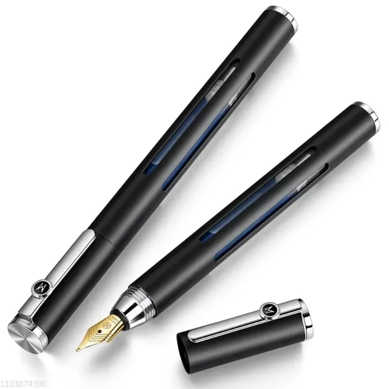 

New MODERN Metal Fountain Pen F 0.5mm Large Capacity Store Ink Pen Business Luxury Writing School Stationery Stationery Gifts