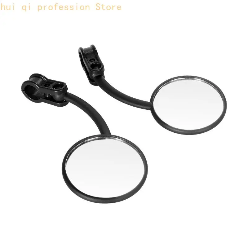 Clip-On-Spiegelpaar für Motorradlenker, 22-mm-Rundspiegel mit Metallschaft, Winkelgelenk und täglicher Straßenersatz H8WE – Detail 10