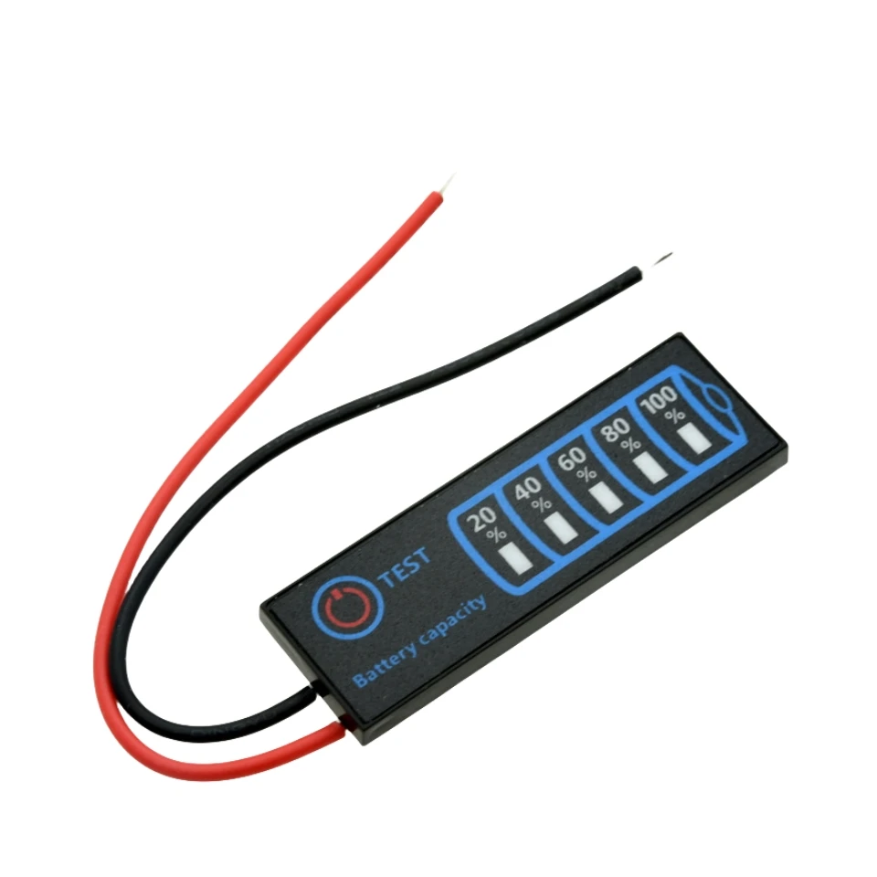 Indicateur de niveau de tension de batterie 2-8S, affichage LED à 4 broches pour Li-ion et LiFePO4, jauge de testeur de capacité de batterie DC 5-30V