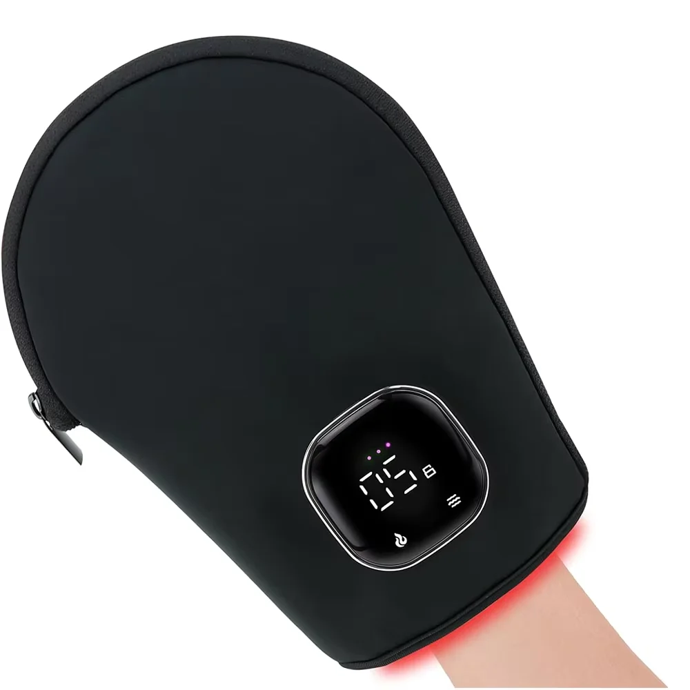 

Red Light Therapy for Hand Pain Relief with 660nm Red & 850nm Infrared Light,Rechargeable LED Near Infrared Light Therapy Glove