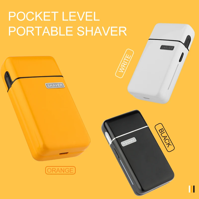 Electric Shaver  Portable Mini Razor Reciprocating Shaving 2 Blade USB Charge Professional Beard Trimmer for Men