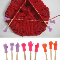 6pcs/bag Knitting Needles Point Protectors Scissors Mix Shaped Needle Tip Stopper Cover Accessories for Knitting and Sewing