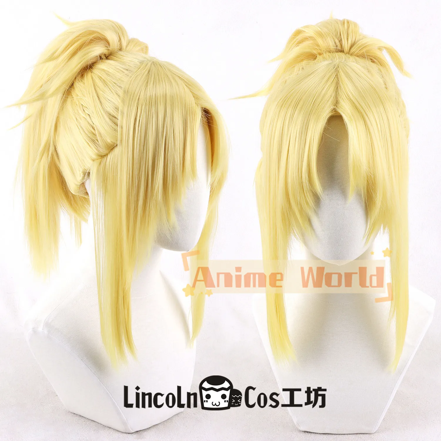 

Anime Fate Mordred Cosplay Wig Halloween Carnival Party Props Synthetic Hair Heat Resistant Fiber + Wig Cap
