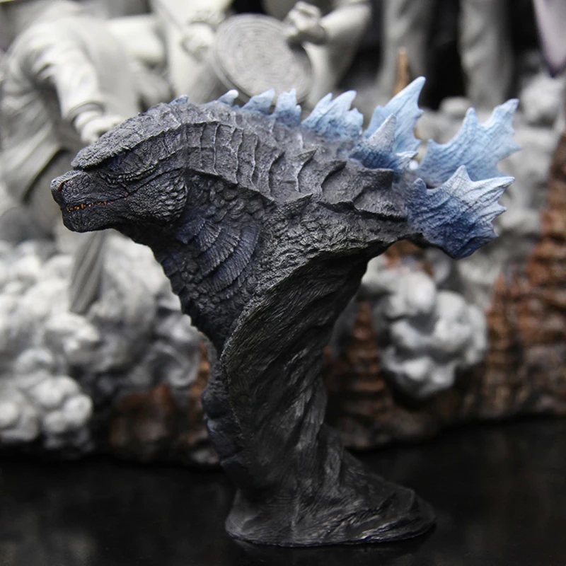 New Godzilla 2 Red Lotus Monster Godzilla Bust Resin Material Legendary Monster Model Statue Home Ornaments Peripheral Xmas Gift