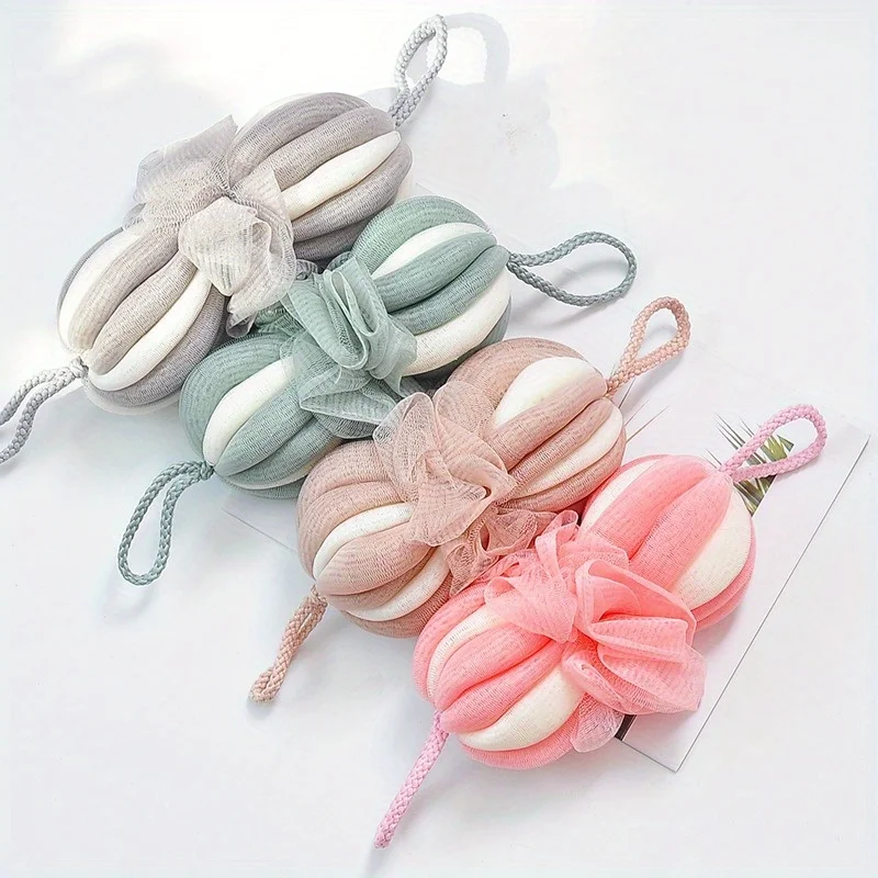 Long Bath Stretchable Braided Mesh Exfoliating Back Scrubber Ball Body Bath Shower Sponge For Men And Women