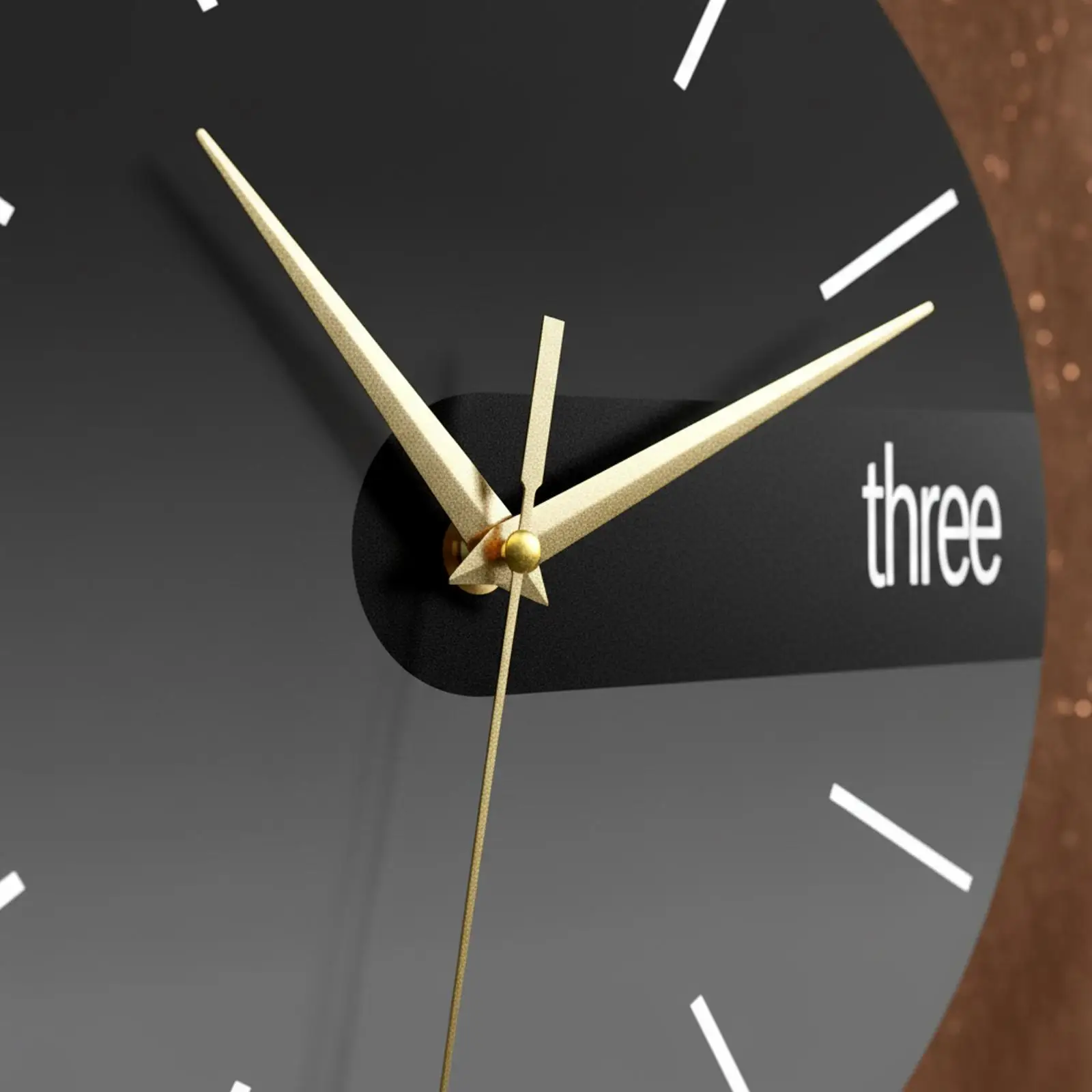 

Wall Hanging Clock Ornament Lightweight Round Quiet Arabic Numerals Wall ’S Room Farmhouse