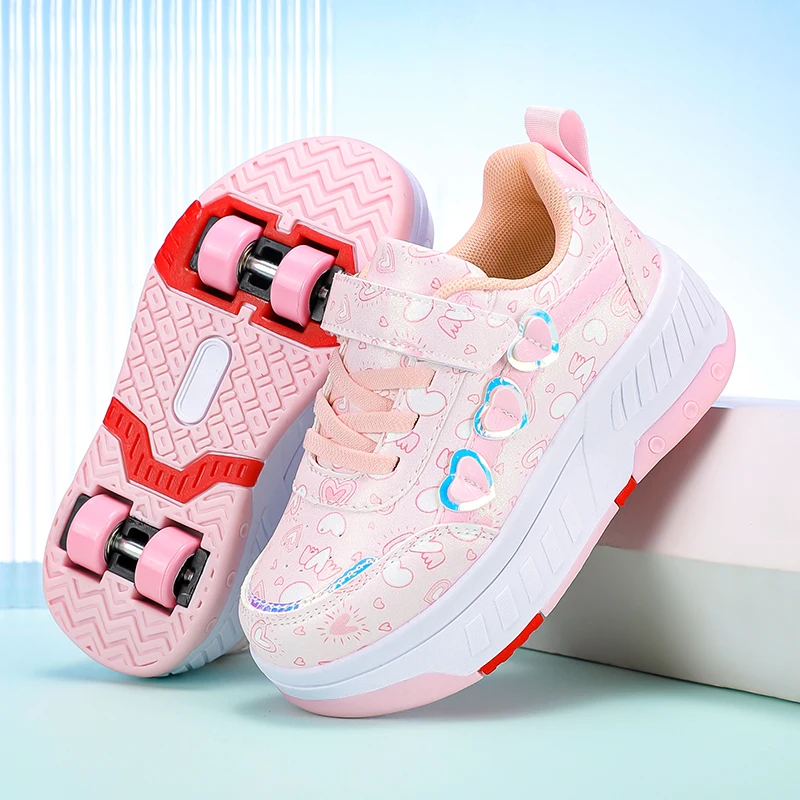 

New hot children's board shoes with wheels outdoor shoes lightweight shoes casual shoes skate shoes children's shoes