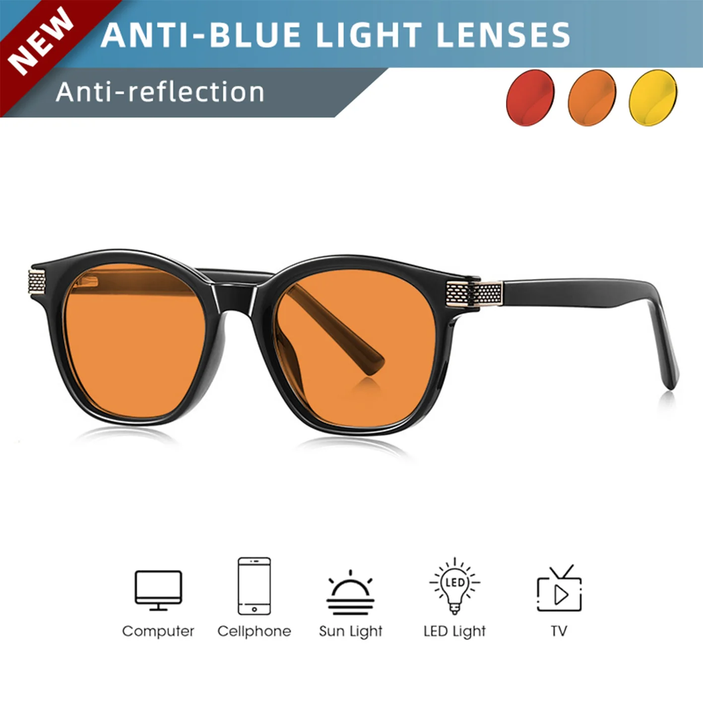 OKH OKH Deep Sleep Glasses Red Yellow Lens Biohacking Glasses for Computer Gaming Relieve Eye Pressure for Night‑Time Screen - Aliexpress Deal