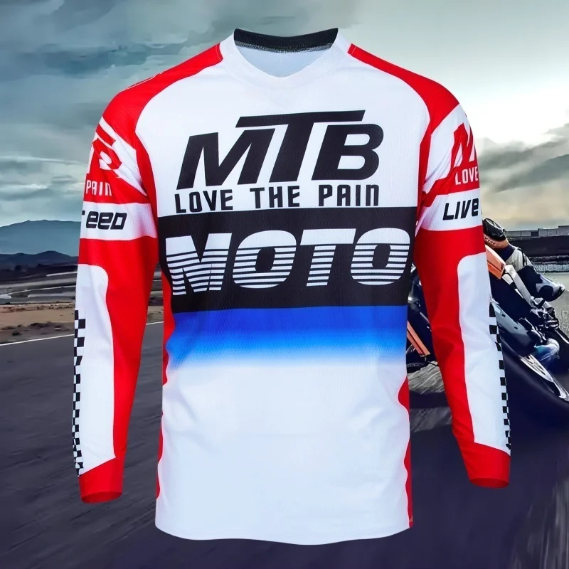 

Motocross Shirt Long Sleeve Downhill Jersey Off-Road Bicycle Racing T-Shirt Quick Dry Cycling Enduro Polera Mtb Racing Jersey