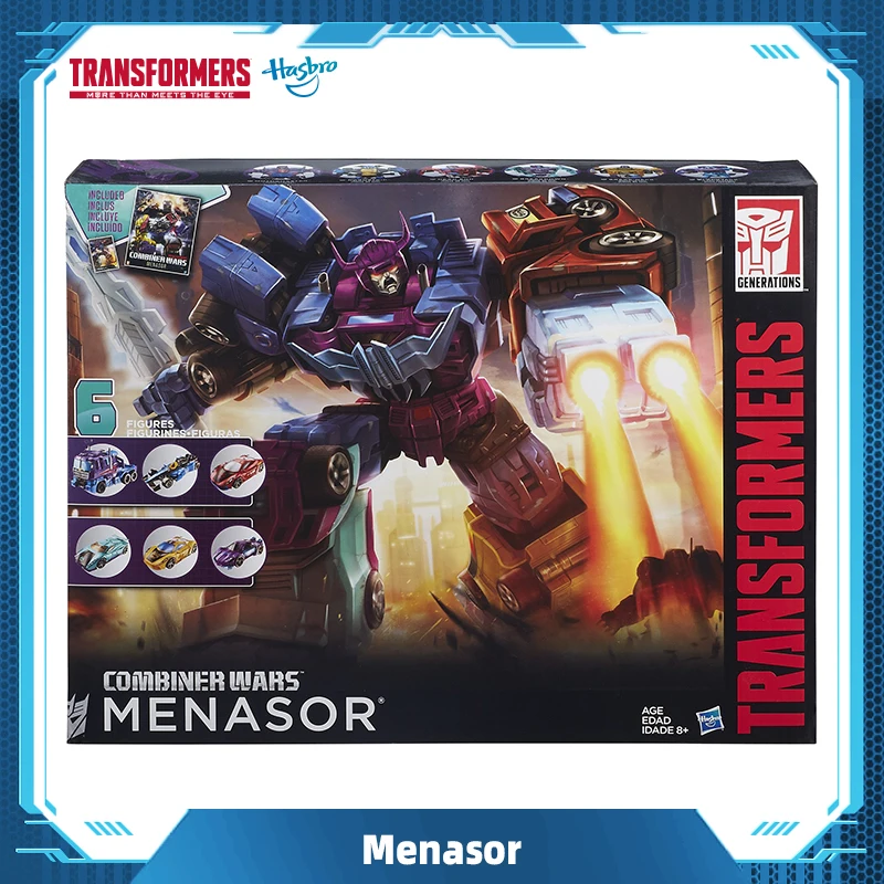 Hasbro Transformers Generations G2 Menasor Collection Action Figure Pack 6in1 Toys for Birthday Gift B3775