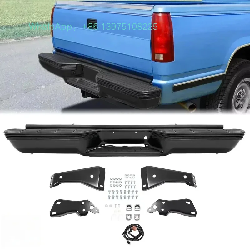 

Black Powder-Coated Rear Bumper Fit C1500 C2500 K1500 88-00