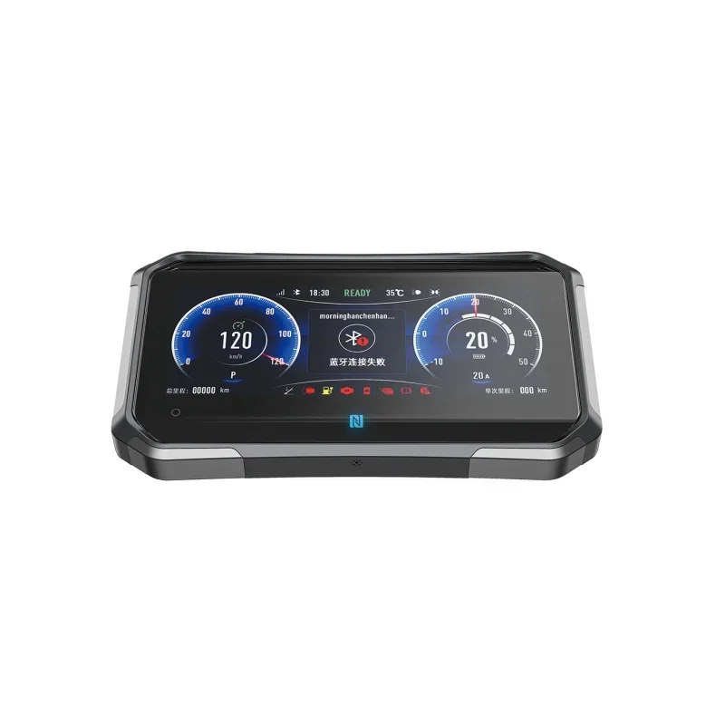 Fully intelligent central control projection screen instrument electric motorcycle dash board speedometer navigation