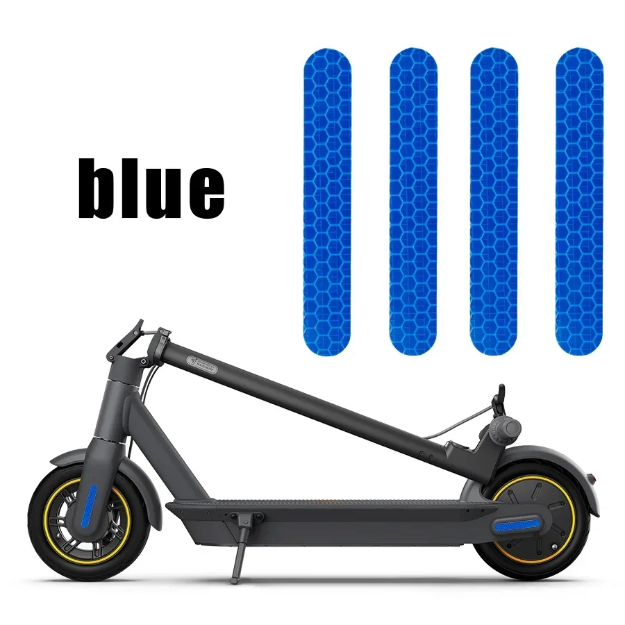 Front Rear Wheel Cover Eflective Sticker for Ninebot Max G30 Electric Scooter Warning New Dustproof Reflective Sticker 4pcs/set image 5
