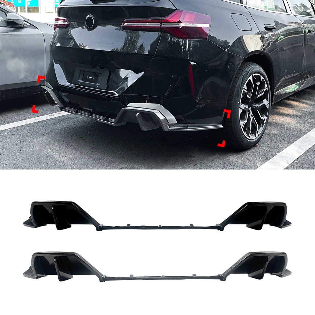 Rear Diffuser Lip With Side Splitters & Wind Knives For BMW X3 G45 M Sport 2025+ Rear Bumper Body Kit Accessories