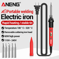 Electric Soldering Iron SL105 Digital Display Adjustable Temperature SL104 Adjustment Knob Professional Portable Welding Repair