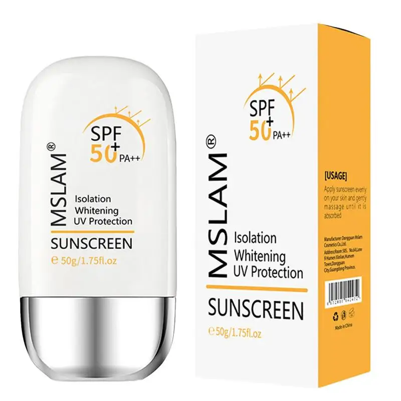 Moisturizing Sunscreen Lotion SPF50 Non-greasy Lotion For Face Sun Protection Small And Portable Sun Protection Supplies For