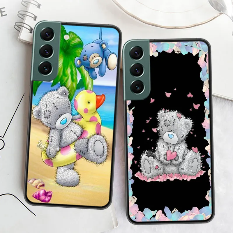 Lovely Teddy Bear Phone Case For Samsung S8 Galaxy Note 20 Ultra 10 Lite 9 8 M12 M21 M30S M31 M32 M51 M52 J8 J6 J4 Plus A90 Cove