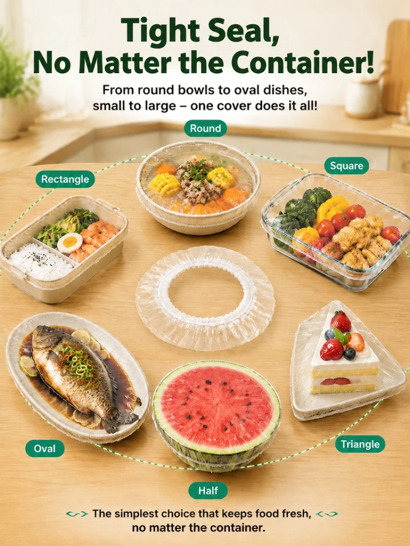 Food Storage Drawing - Penutup Makanan Elastis Sekali Pakai, Penutup