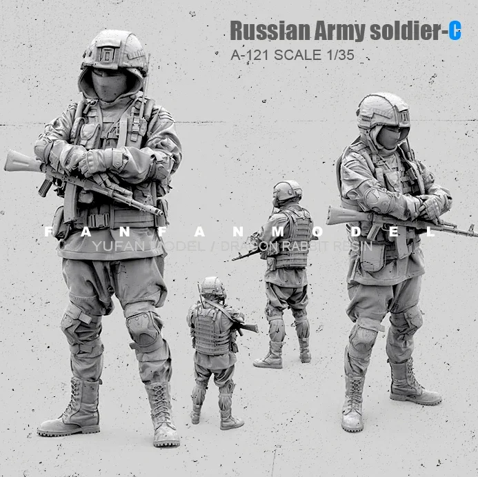 1/35(50mm) Resin Figure Kits Russian Modern Special Forces soldier self-assembled  A-121