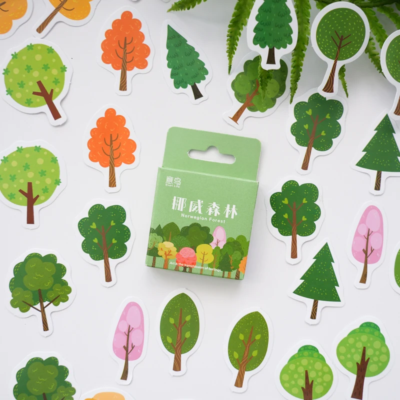 12packs/LOT WOOD series cute lovely message Self-adhesive adhesive sticker