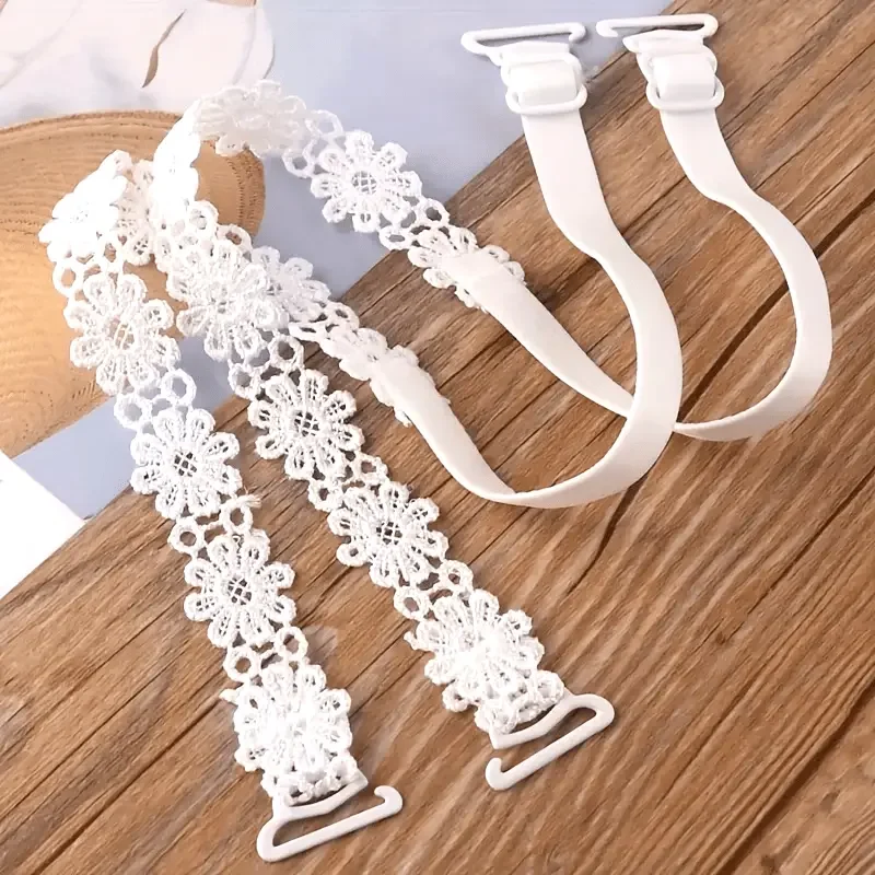 2026 new Women Lace Bra Shoulder Strap, Convertible Seamless Invisible Design, Durable for Backless Outfits & Fashion Use