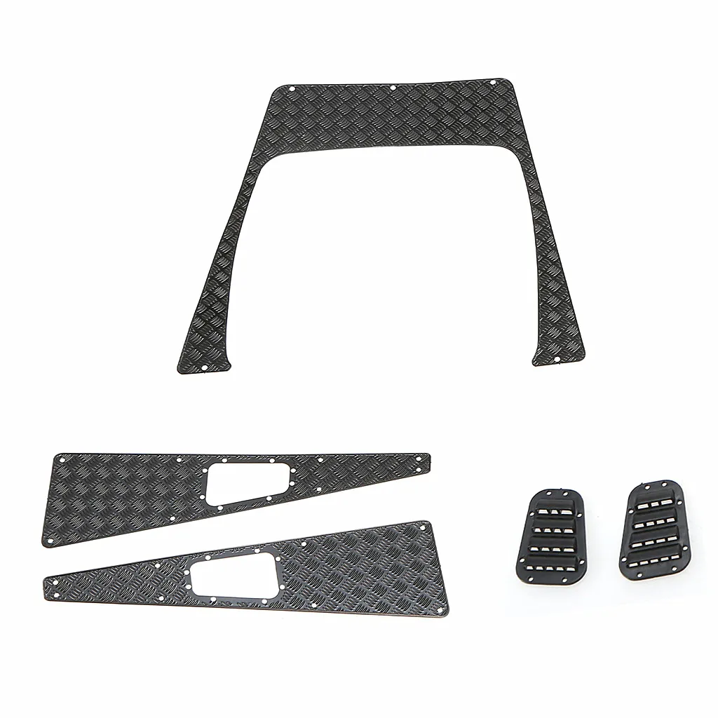 

Metal Anti-Skid Plate Intake Grille Hood Skid Plate Decoration for Traxxas TRX4 TRX-4 Defender 1/10 RC Crawler Car