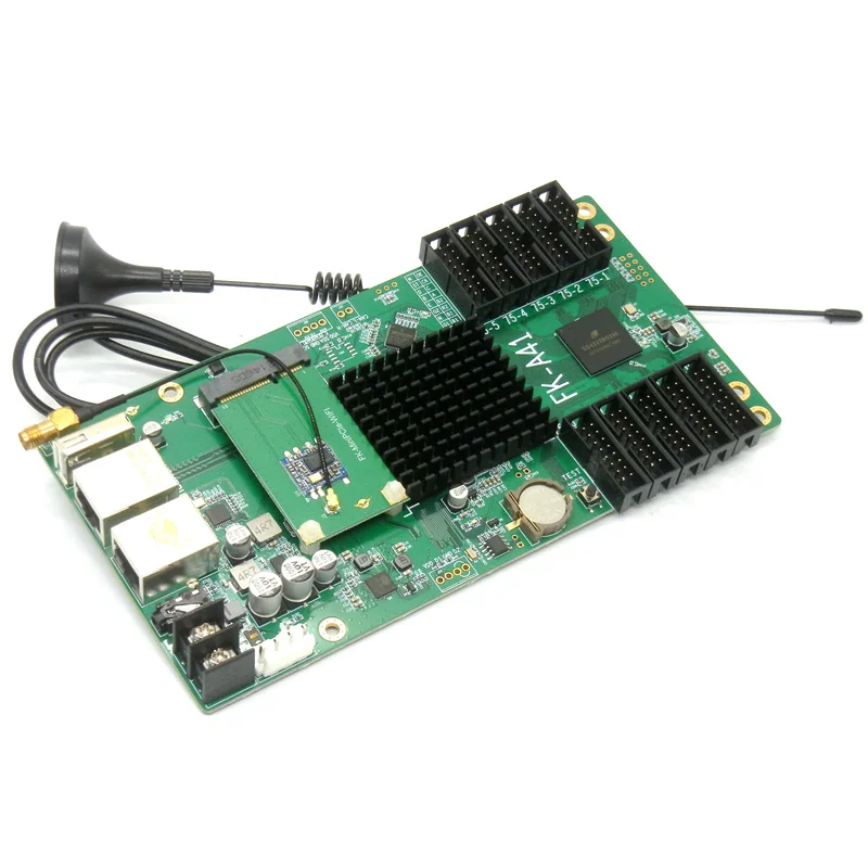 FK-A41 Wifi Full Color Video LED scheda di controllo rete e USB asincrono 10 * HUB75 P2,P2.5,P3,P4,P5,P10,P6,P8 Controller