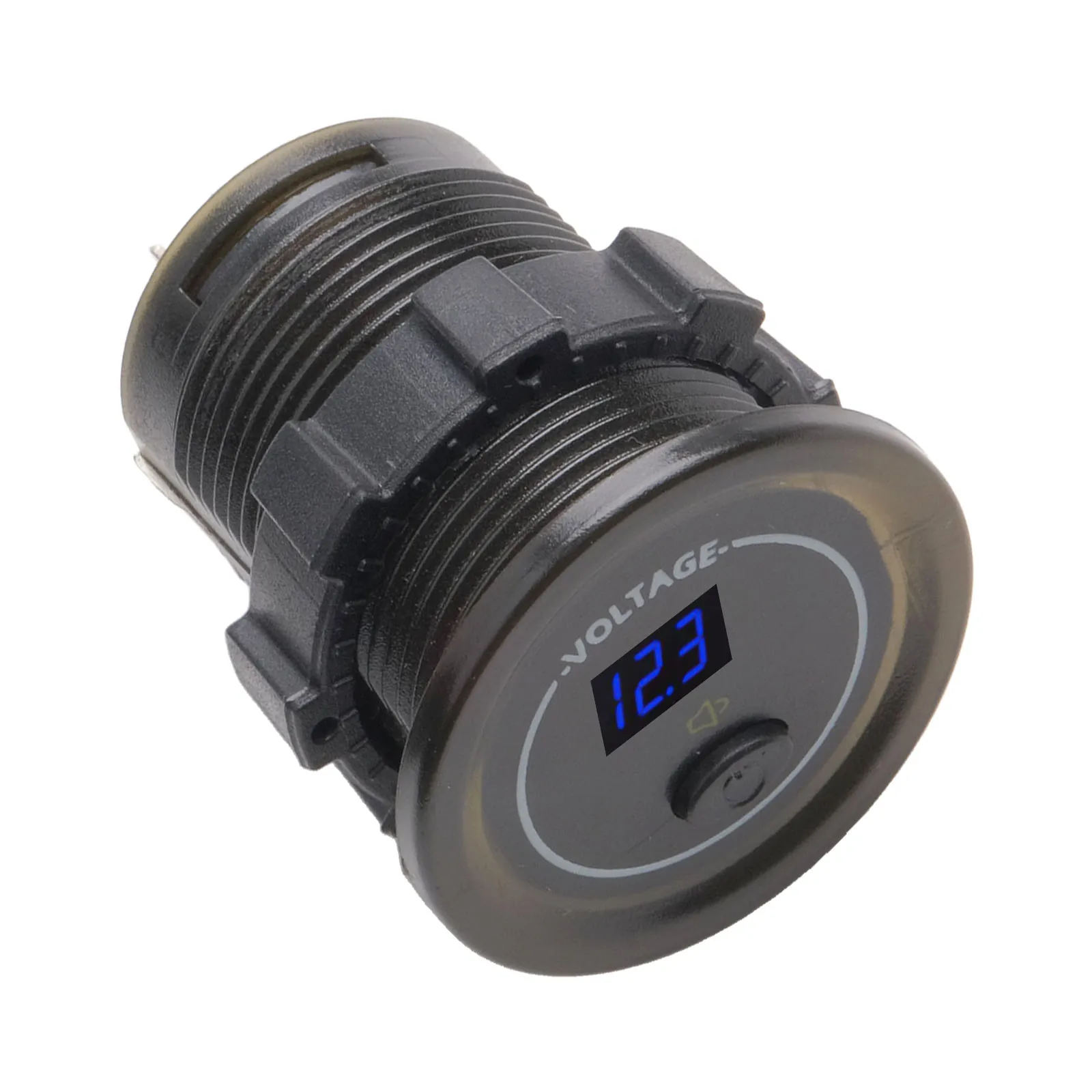 Low Voltage Alarm Digital Meter for Motorbike Car Boat 12V 24V Accurate LED Display and Efficient Installation Design