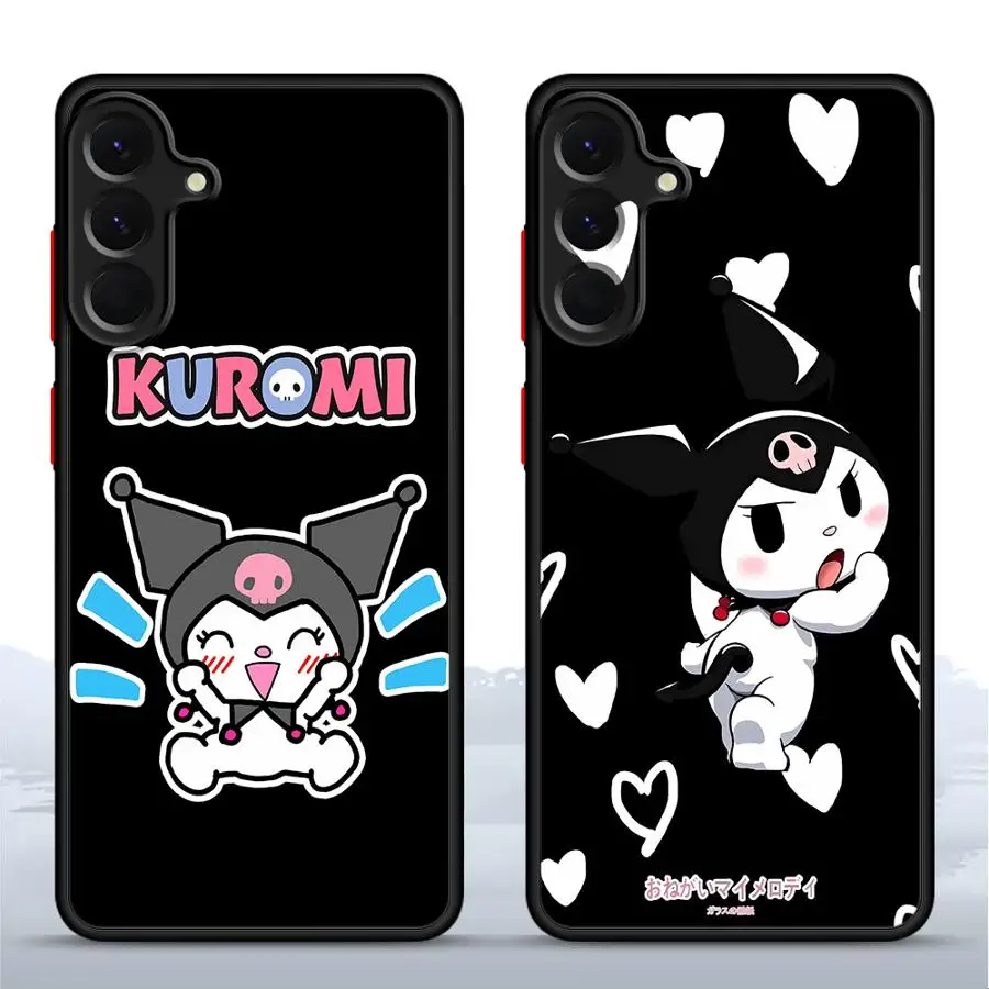 Casing Belakang Ponsel untuk Samsung Galaxy A30 A70 A12 A50 A14 A06 A15 A16 Note 20 Ultra 10+ 9 8 A05 A13 Sanrio Happy Kuromi