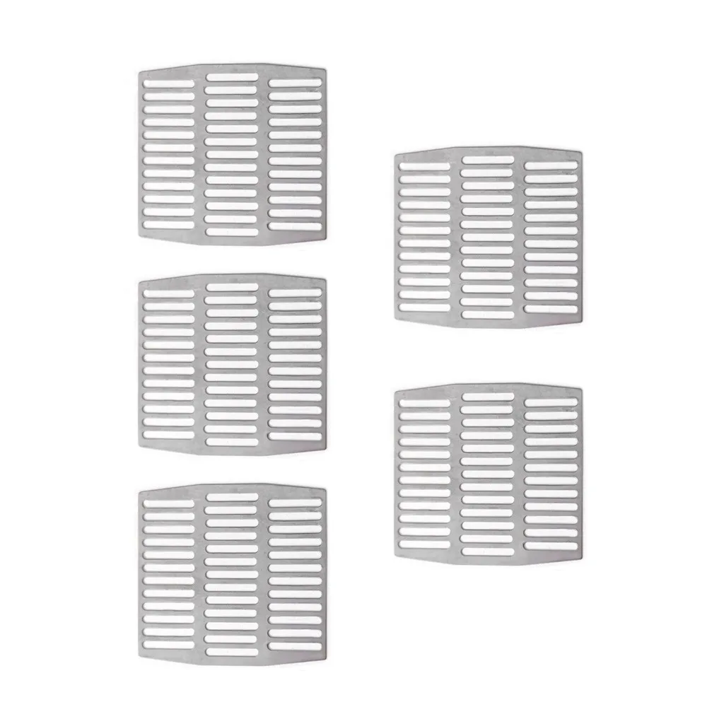 

5pcs/set Stainless Steel Weep Hole Covers Anti-blocking Corrosion Resistant Weep Hole Vent Covers Brick Wall Floor Drain Mat