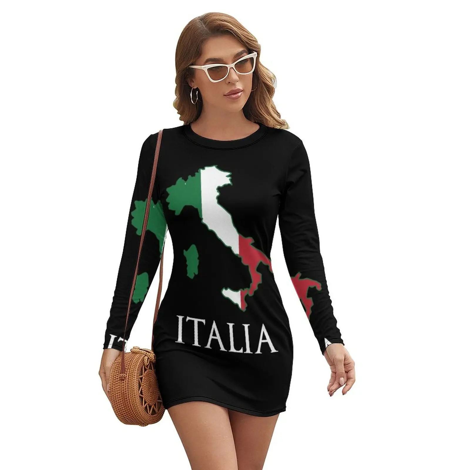 

Italia, Italy Long-sleeved Dress wedding guest dress 2024 Women's summer dresses Woman dresses