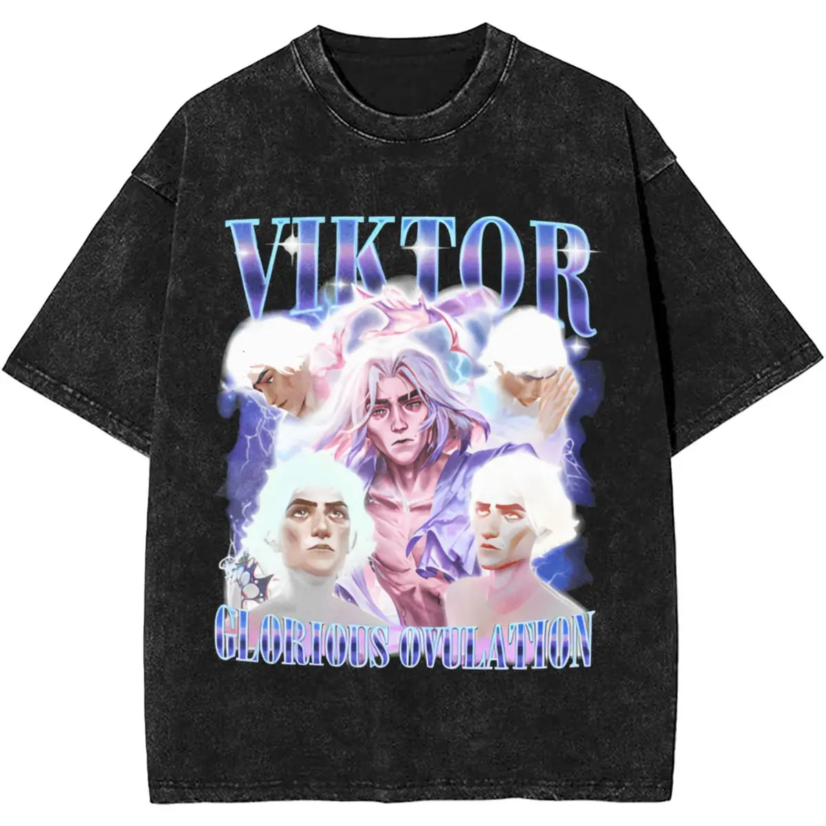 Men Princess Jayce Arcane Viktor Bestie The Final Glorious Ovulation T-Shirts Clothes Summer Aesthetic T Shirt Round Neck Tshirt