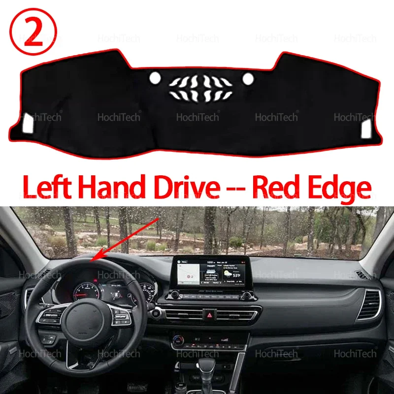 Auto Dashboard Abdeckung Anti-Slip Matte Schützen Pad Sonnenschirm Teppich Teppich Für Kia Seltos Kia KX3 SP2 SP2i SP2c 2019-2022 Vor-facelift – Detail 9