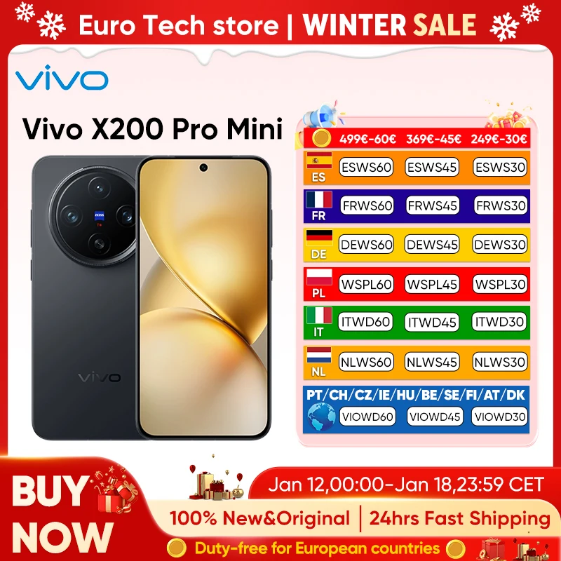 Vivo X200 Pro Mini OriginOs 5 6.31 "AMOLED 120HZ affichage dimension OTA 5700mAh 90W 50MP caméra prise en charge Google CN Version VIVO nouveau