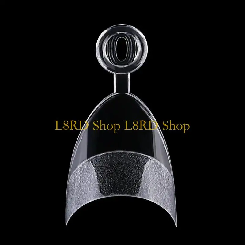 L8RD 240 Pcs Clear Tips Acrylic Tips Short Almond Half Cover False Nails