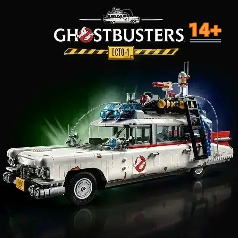 

Строительные блоки Disney MOC 10274 Ghostbuster Ecto1, модель автомобиля, игрушка для взрослых и детей, подарки на Хэллоуин и Рождество