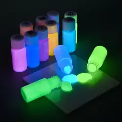 20/30g/Bottle Luminous Paint Pigment Bright Fluorescent Pigment Paint Glow In Dark Painting Water Color Artwork Party Decoration