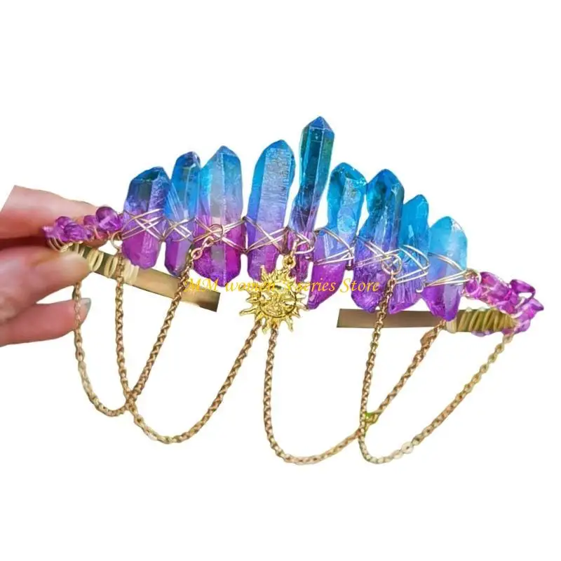 Q39C ห่วงผมเจ้าสาวสำหรับเด็กผู้หญิงงานวันเกิดงานปาร์ตี้เวทีเครื่องแต่งกายสาวเค้กอุปกรณ์ประกอบฉากเค้ก