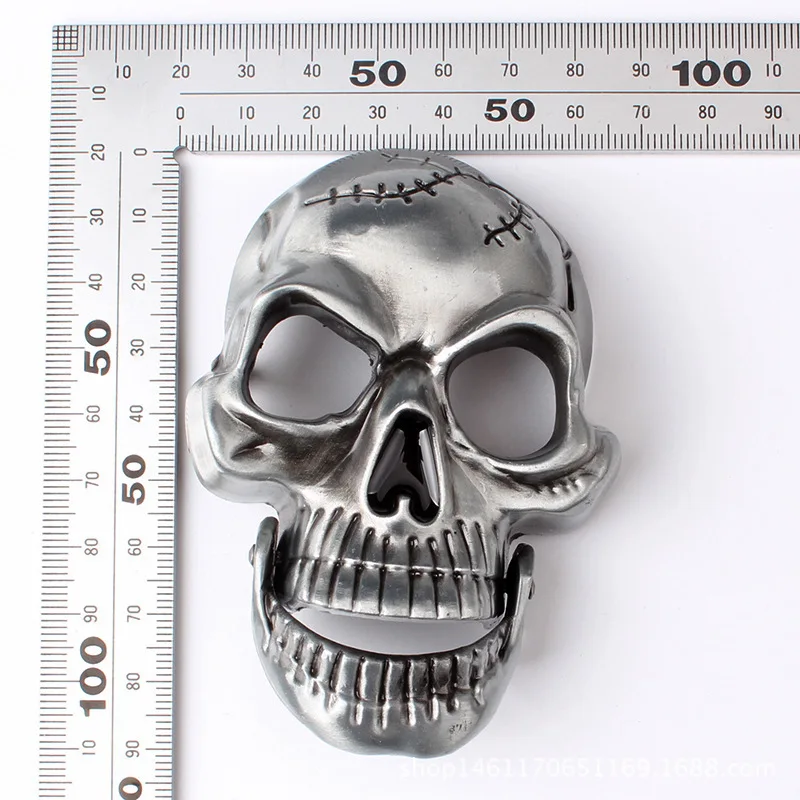 Skull skeleton belt buckle Belt DIY accessories Western cowboy style Smooth belt buckle Punk rock style k18