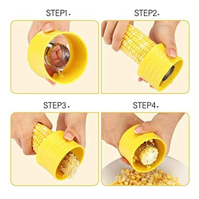 Corn Peeler, Stainless Steel Corn Peeler, Corn Peeling Tool, Manual Corn Thresher, Used To Remove Fresh Corn Kernels