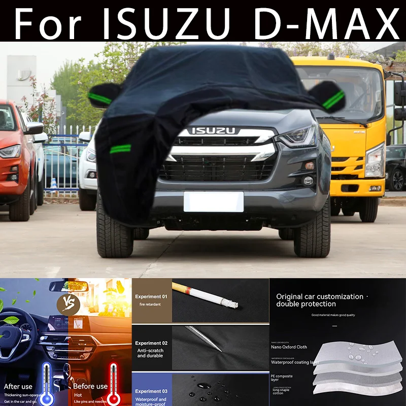 

For ISUZU D-MAX Outdoor Protection Full Car Covers Snow Cover Sunshade Waterproof Dustproof Exterior Car accessories