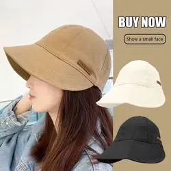 Men Women Wide Brim Portable Sun Hat Beach Cap Bucket Hat Fisherman Cap