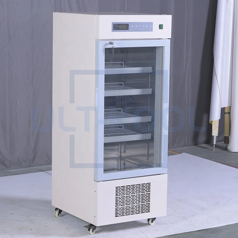 Medical grade refrigerator 4 degrees 130L vertical blood bank refrigerator