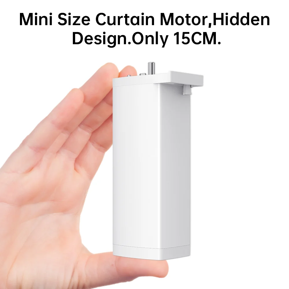 Tuya Smart WIFI Electric curtain motor shutter motor with 2 channel remote Support Voice Control Alexa Google Assistant 15cm