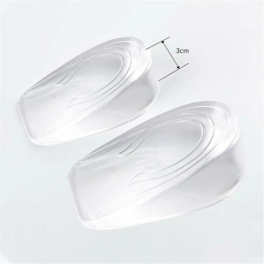 

1 Pair Shoe Accessories Invisible Soft Lift Up Taller Heel Insert Pad Height Increase Shoe Insoles Silicone Gel
