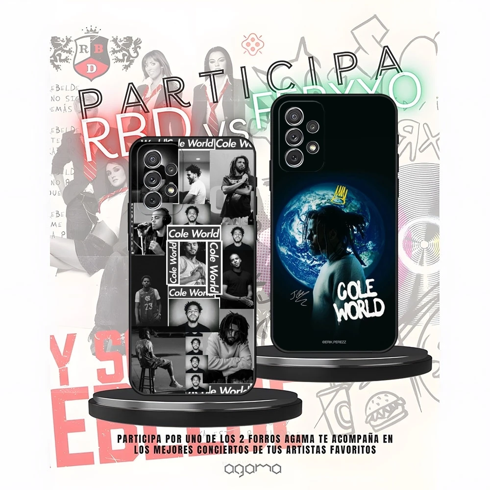 Rapper J Cole Phone Case for Samsung Galaxy A31 A33 A52 A13 A02 A40 A20 A23 A54 A14 A34  Back Cover