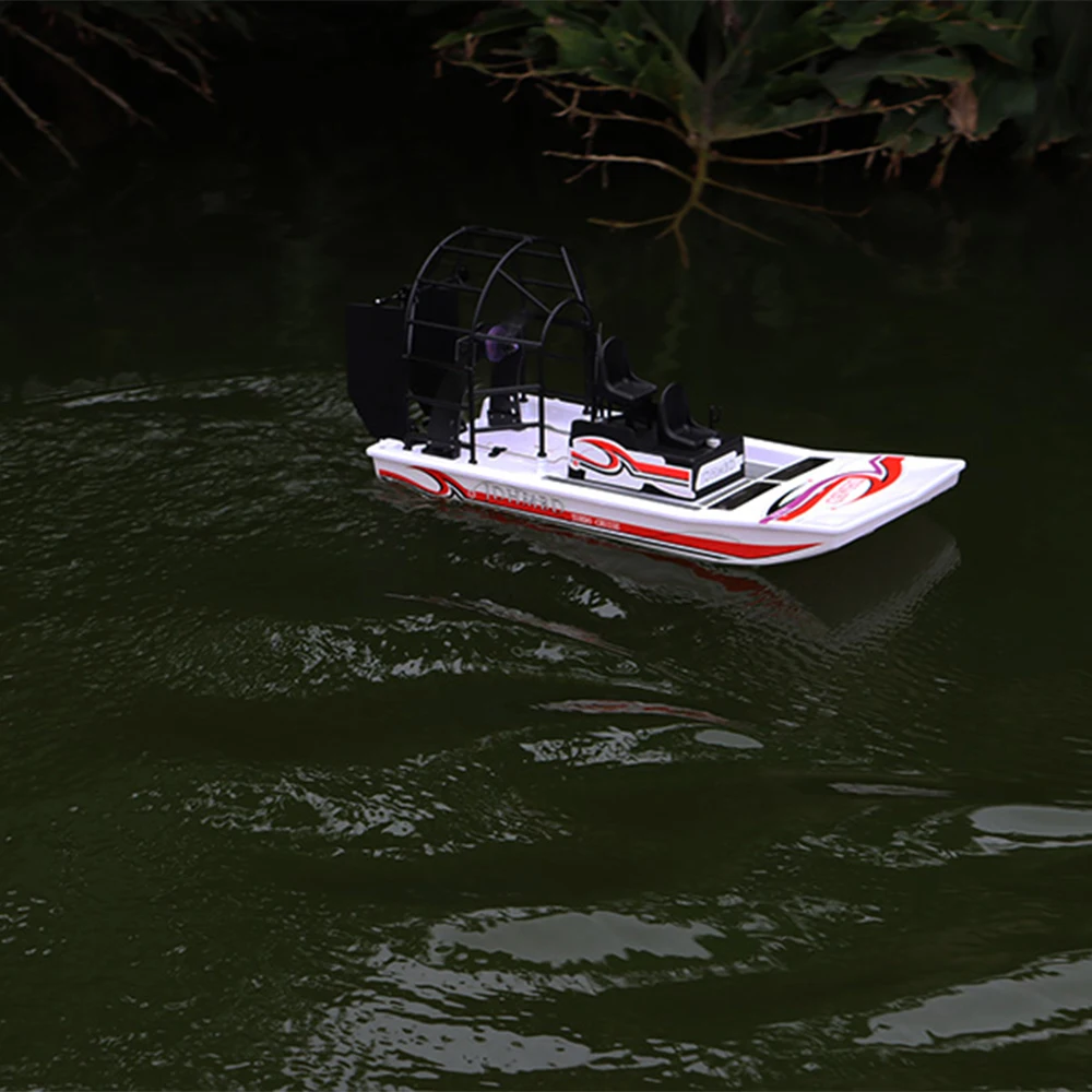 JDHMBD RTF KIT Palude ad alta velocità Dawg Barca Grande vendita Turbo Cruise RC Barca a vento senza spazzole ad alta velocità Telecomando Due canali